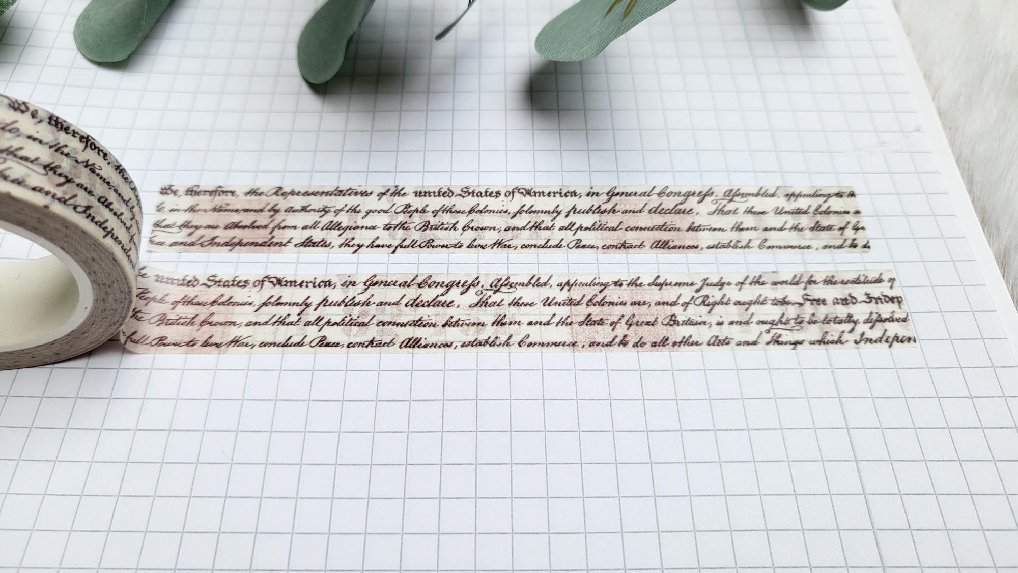 Washi Tape Schrift